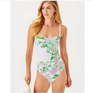 EUC Lilly Pulitzer Napili One-Piece Swimsuit Multi Orchids on the Avenue